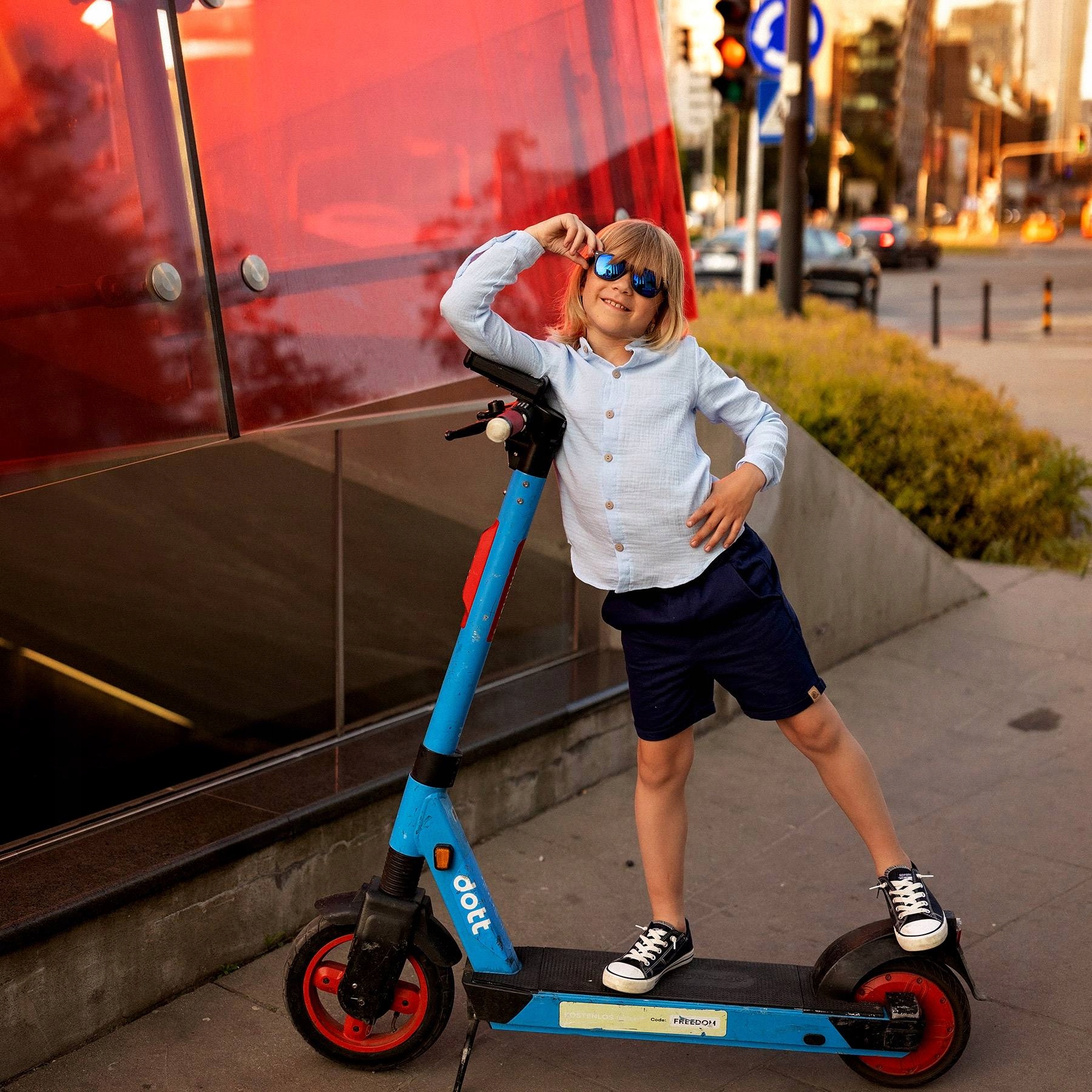 TuSzyte | Koszula z muślinu, polska R.140/146 Zapięcie guziki