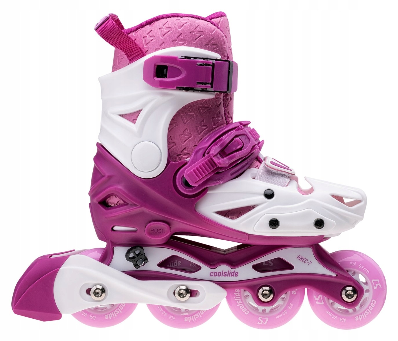 Kolečkové Brusle Coolslide Actionel Yr White/pink 29-32
