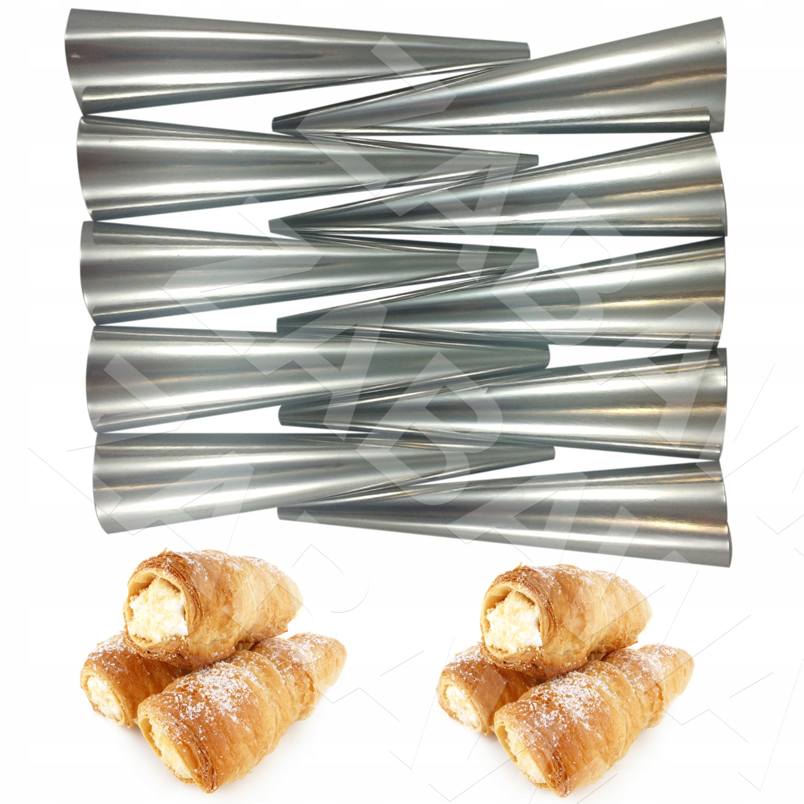 DUŻE FOREMKI RURKI DO CIASTEK RUREK Z KREMEM 10 szt 14cm ŚREDNICA 3,5cm #14 Kod producenta 6113