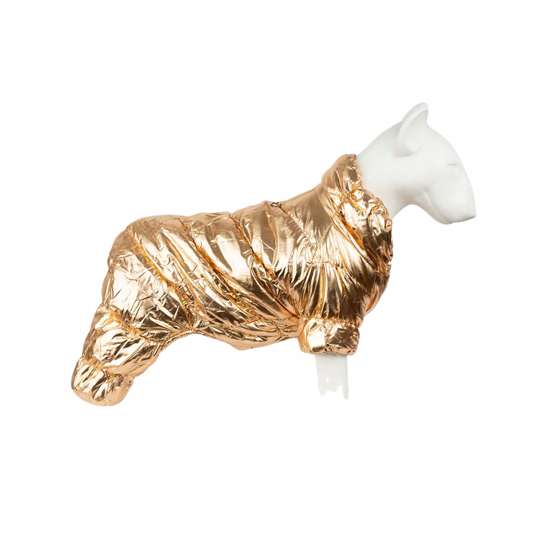 Teplá kombinéza se zapínáním na vodítko pro psa Funky Pro Zlatá Xs