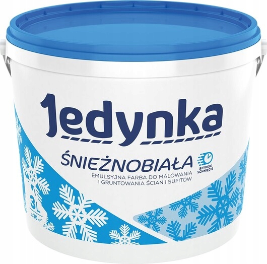Jedynka Śnieżnobiała 10L Farba Do Ścian I Sufitów