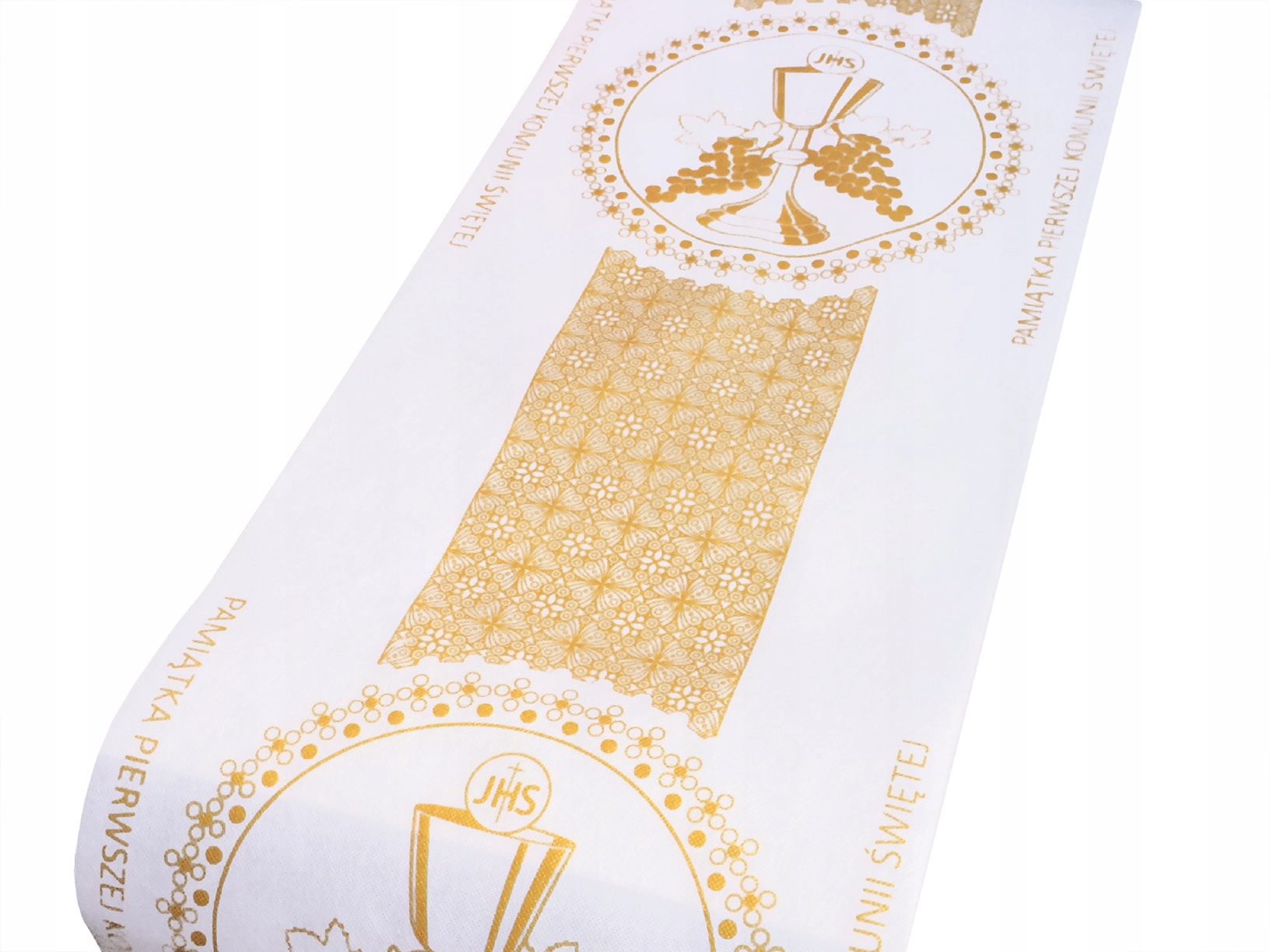 OBRUS BIEŻNIK I KOMUNIA ŚWIĘTA ZŁOTY 5m/40cm Rodzaj obrus