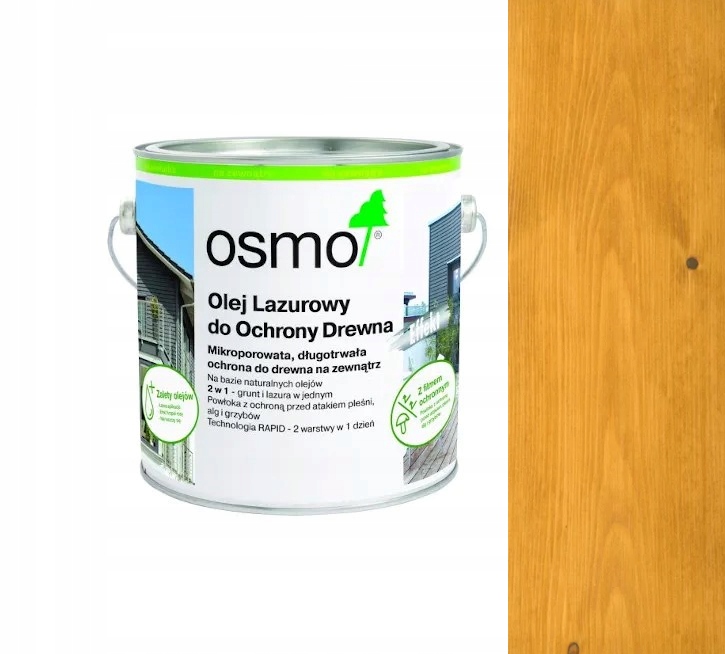 OSMO LAZURA OLEJNA JASNY DĄB 732 2,5L