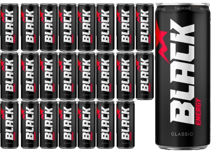 Levně Nápoj Black Energy energy drink Classic 24 x 250 ml