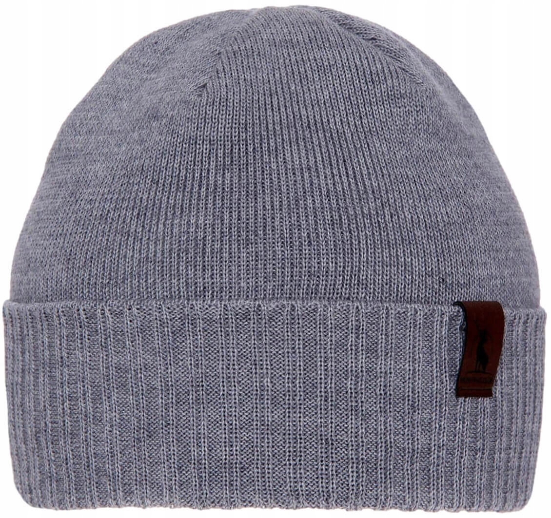 Czapka Myśliwska Z Wełny Merino Hogan Szara Zimowa