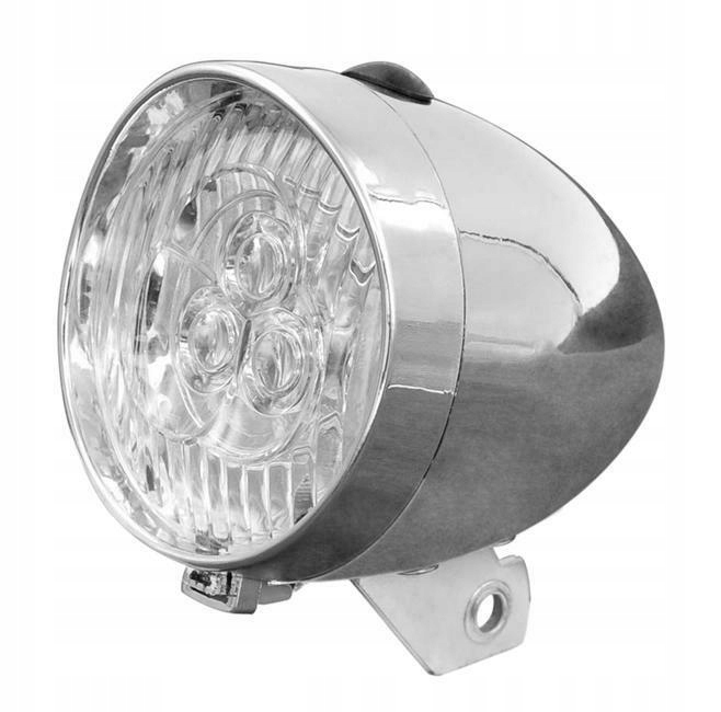 

Lampka rowerowa 3 Led retro na widelec Baterie Aaa