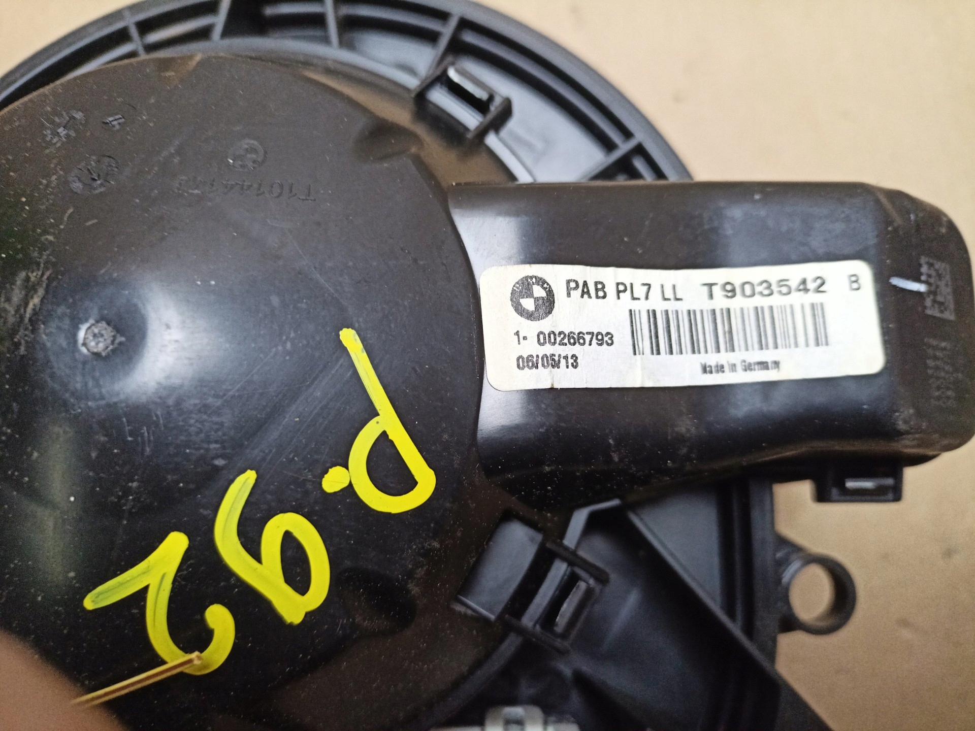 ventilátor klími BMW 3 F30 2013 00266793