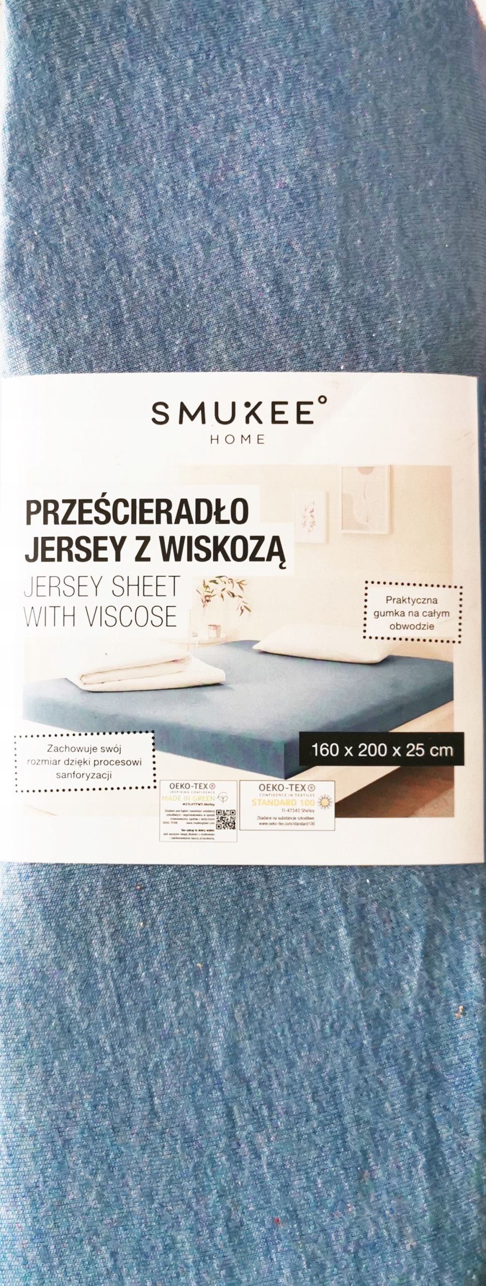 

Prześcieradło jersey z gumką 160 x 200 x25