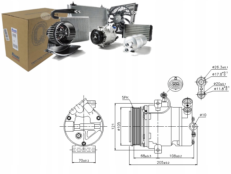 NIS89024 Kompresor Klimatizace Opel Astra G, Astr Asistent řidiče #33