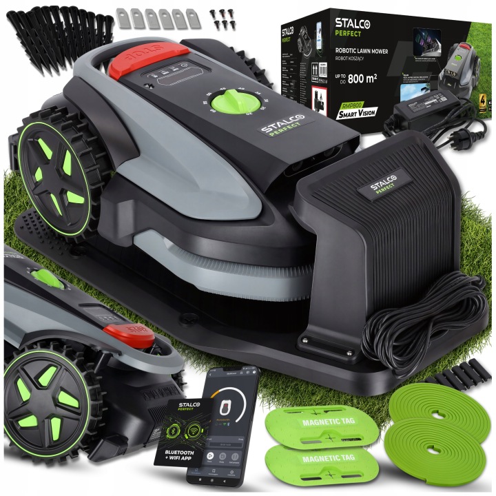 Robotová Sekačka RMP800 Smartvision Automatická Sekačka Stalco Kamera 800 m²
