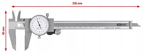 KS TOOLS Suwmiarka Zegarowa Dokładność Pomiaru +/-0,02 mm — miniatura 5