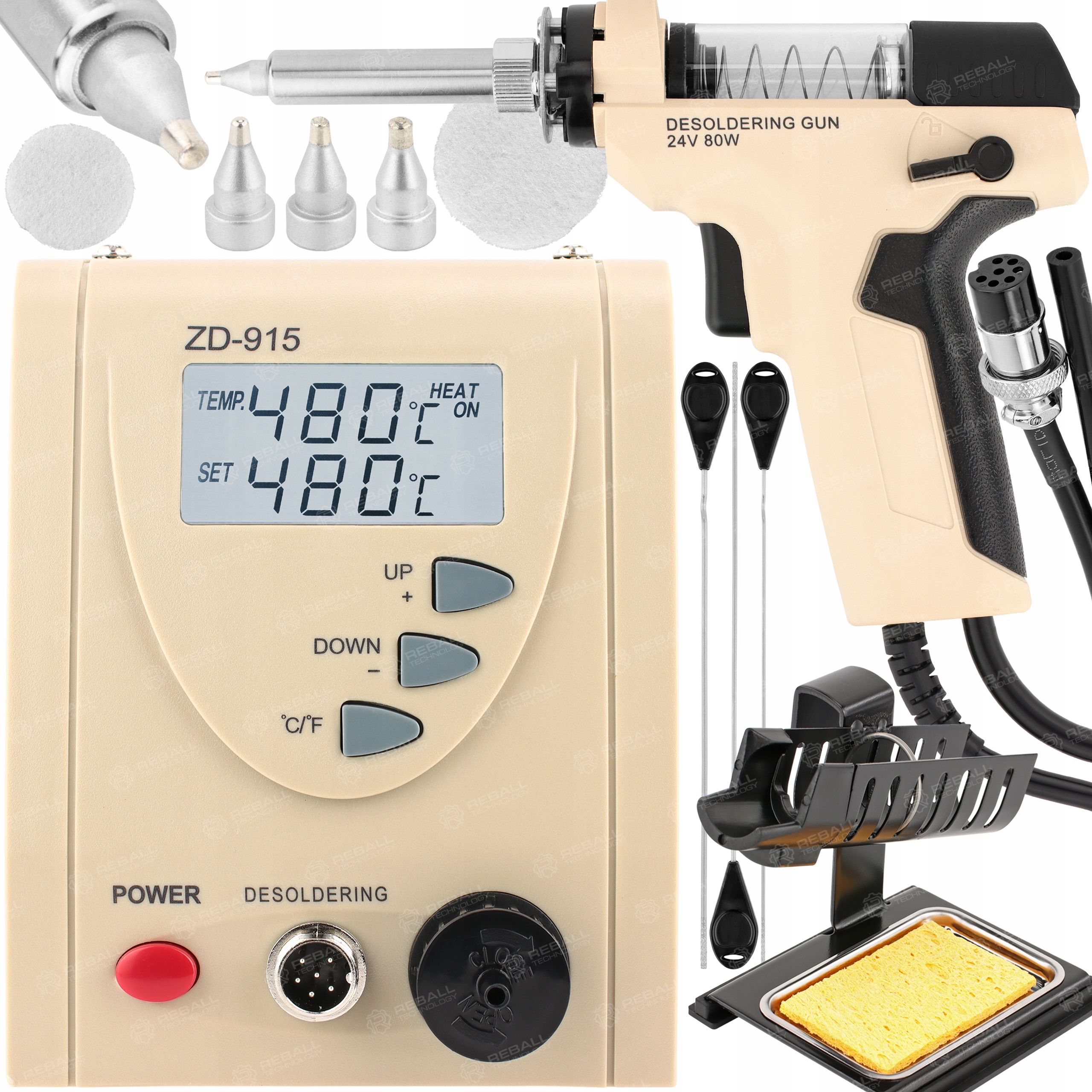 Odpájecí Stanice Přesná Odpájecí Stanice ZD-915 Odsávačka Cínu