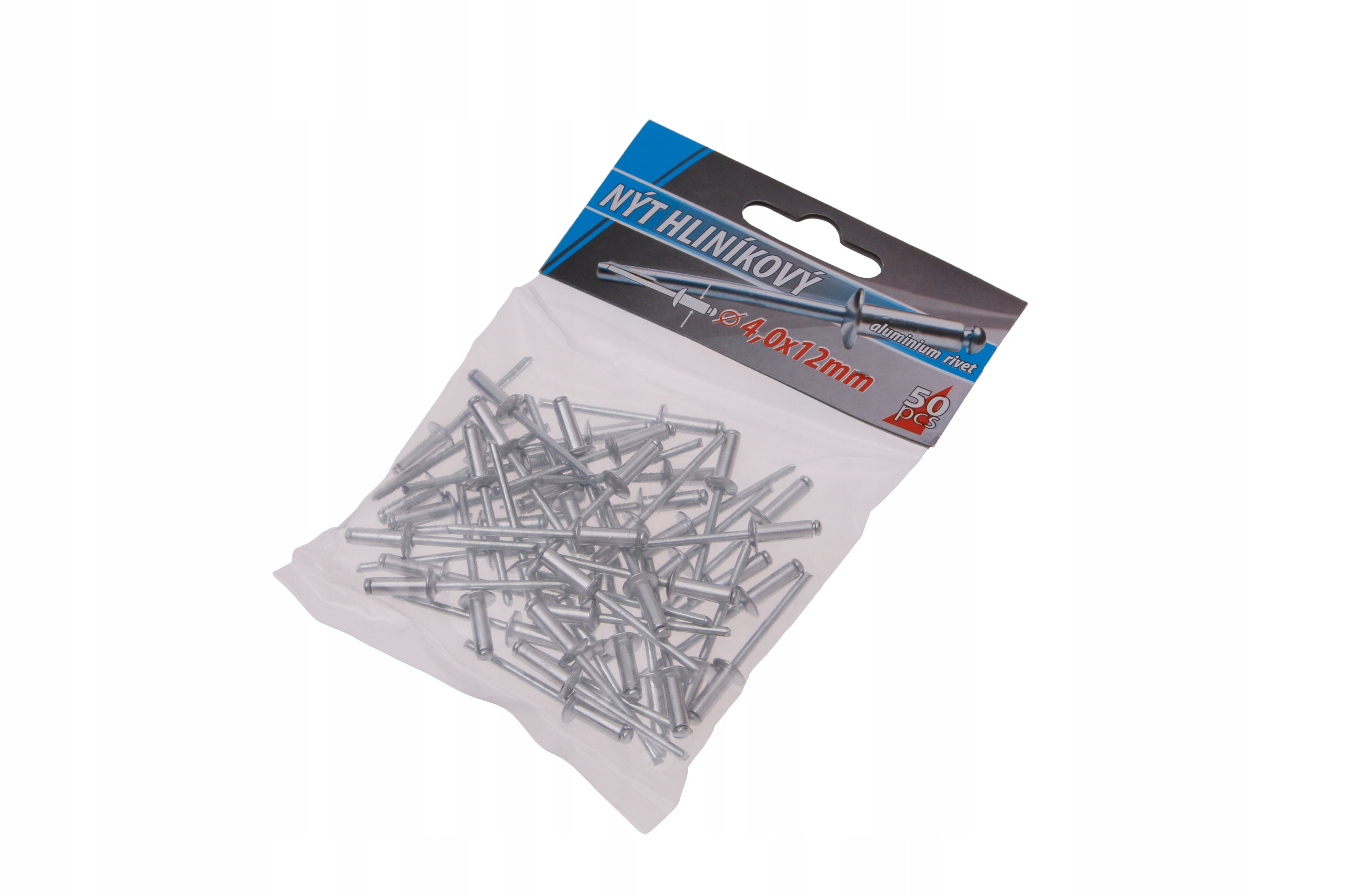 

Nity Aluminiowe zrywalne do nitownicy 4x12mm 50szt