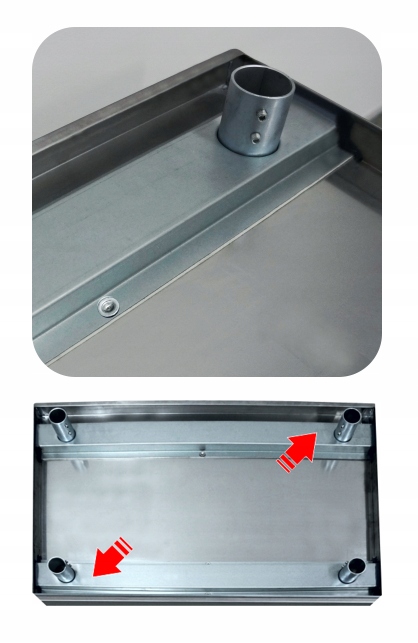 STÓŁ ROBOCZY BLAT STAL INOX 1800x700x850 mm Marka T4ALL