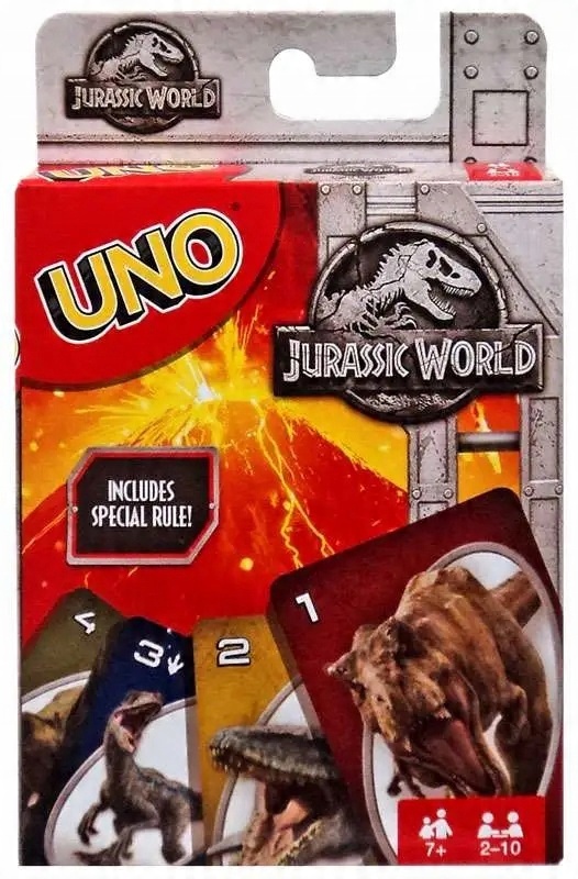

Karty do gry Uno Jurassic World 112 sztuk