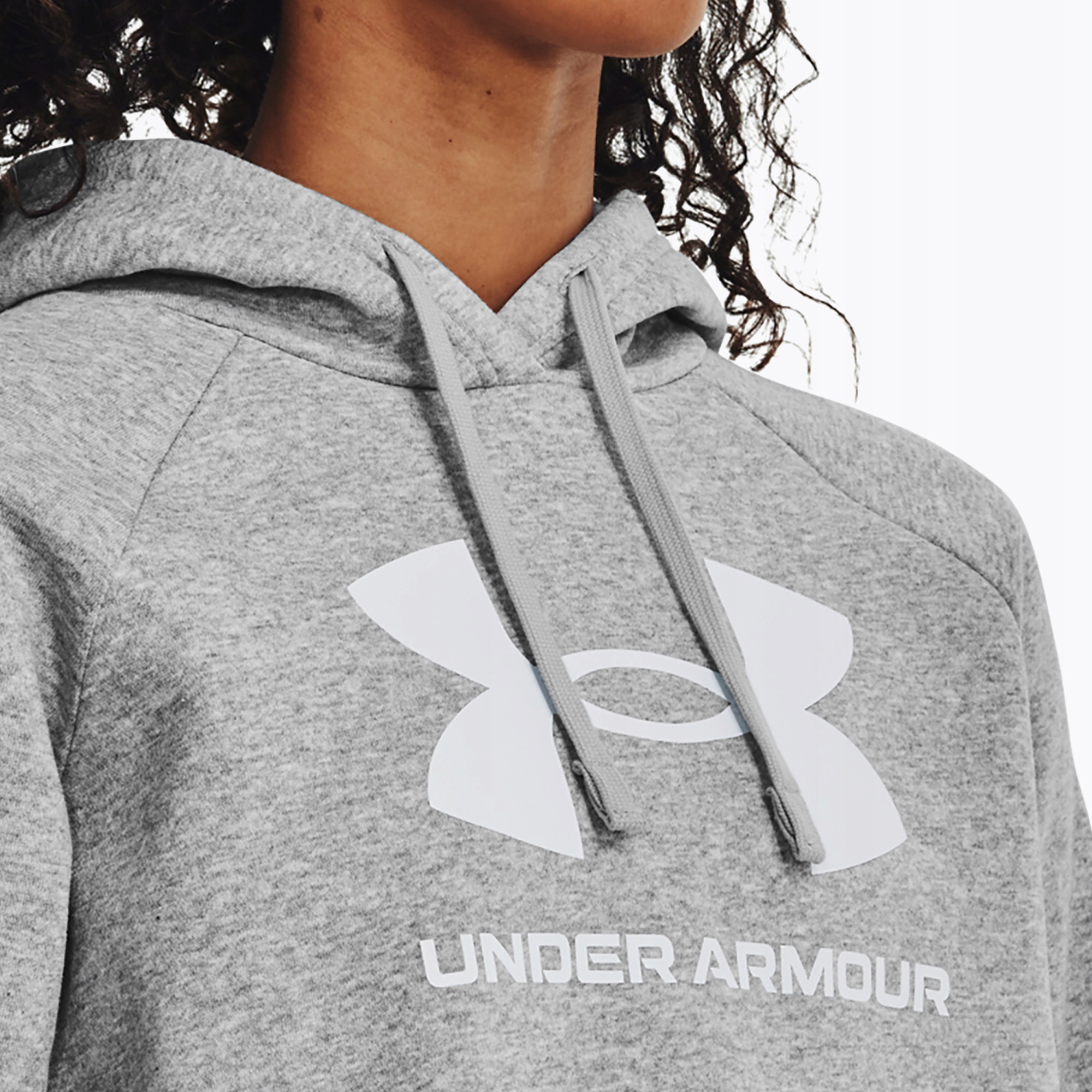Under Armour bavlněná mikina s s kapucí Rival Logo