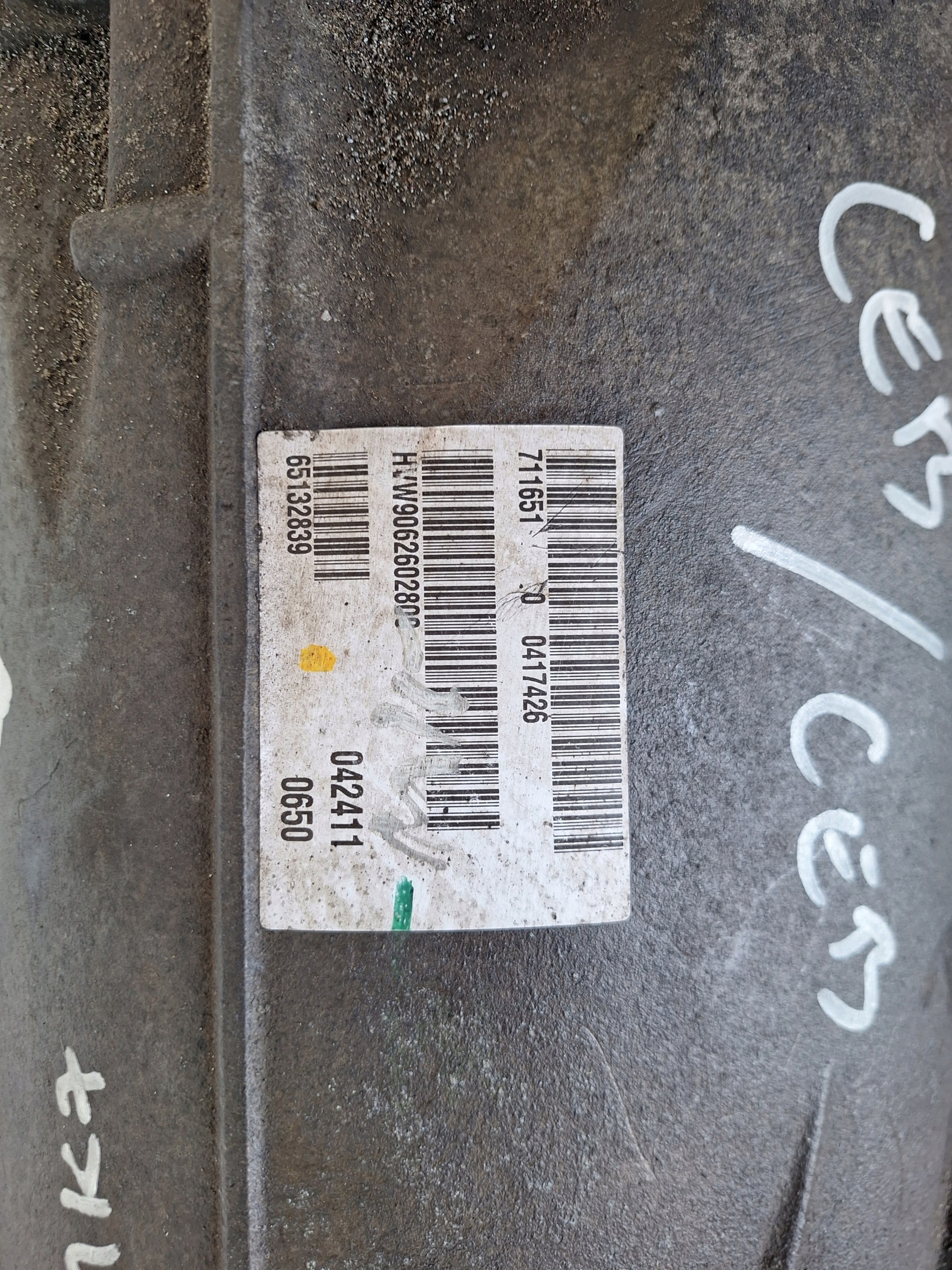 VOLKSWAGEN CRAFTER 09-11 getriebe 2.5 TDI CEB A9062610501