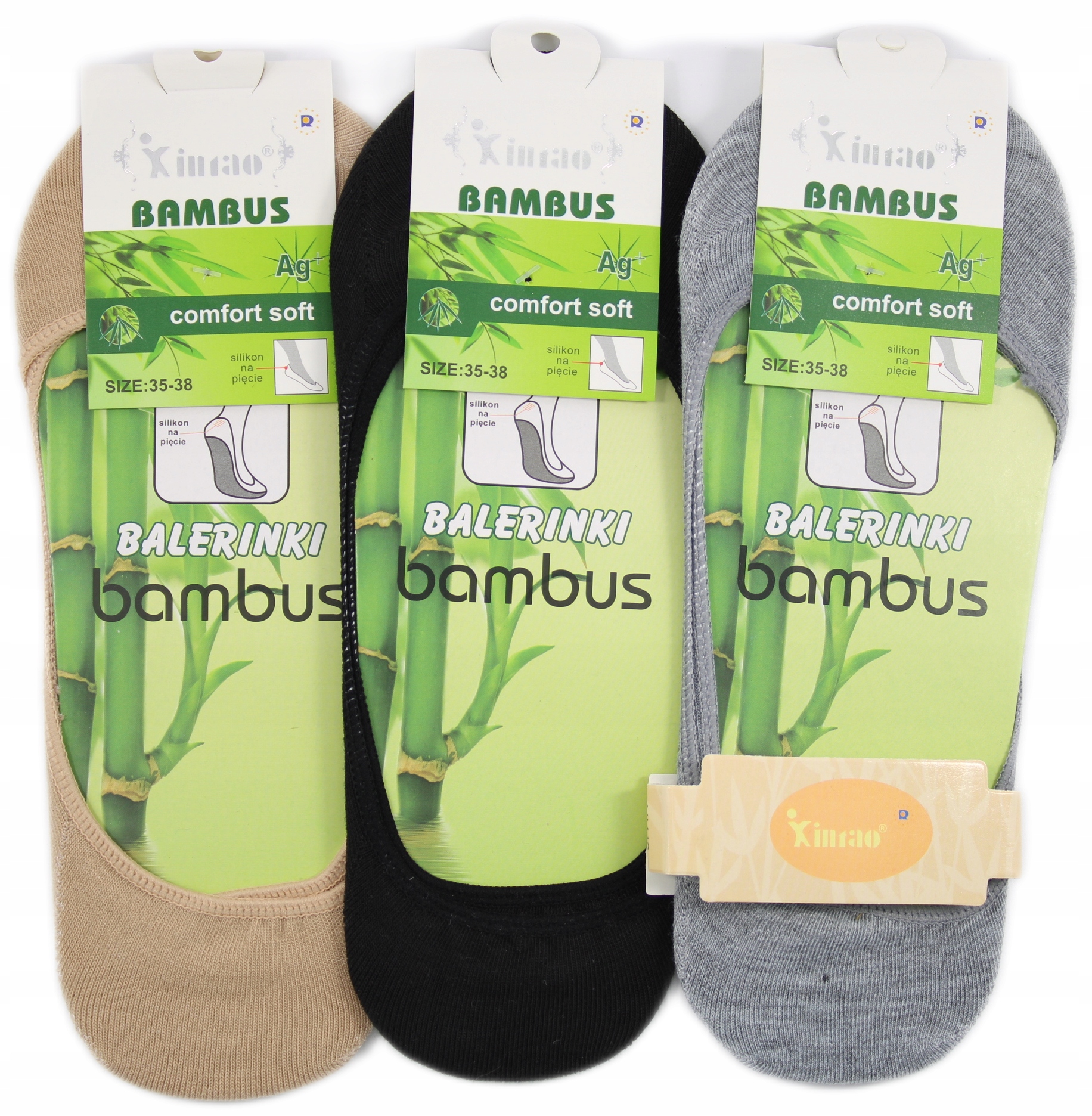 

3X Skarpetki Stopki Balerinki Bambus Xintao 35-38