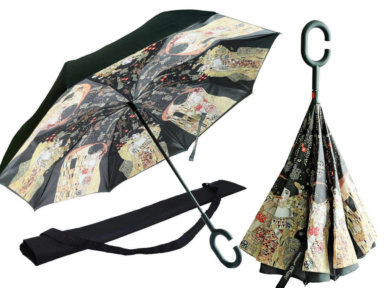 

Parasol odwrotnie otwierany G. Klimt, Pocałunek