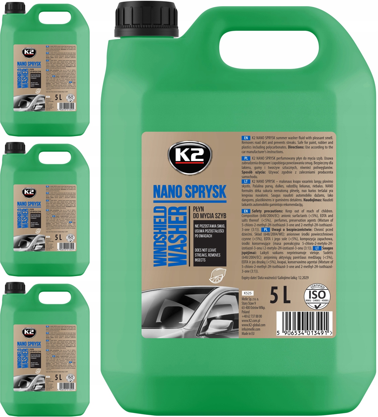 

K2 Nano Sprysk Letni Płyn Do Spryskiwaczy 20L