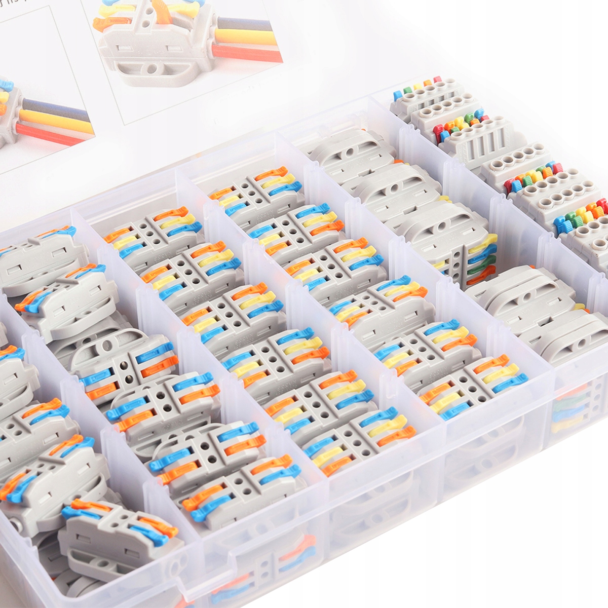 Káblové Rýchlospojky 78 Ks Rýchlospojky Sada Rýchlospojok Organizér