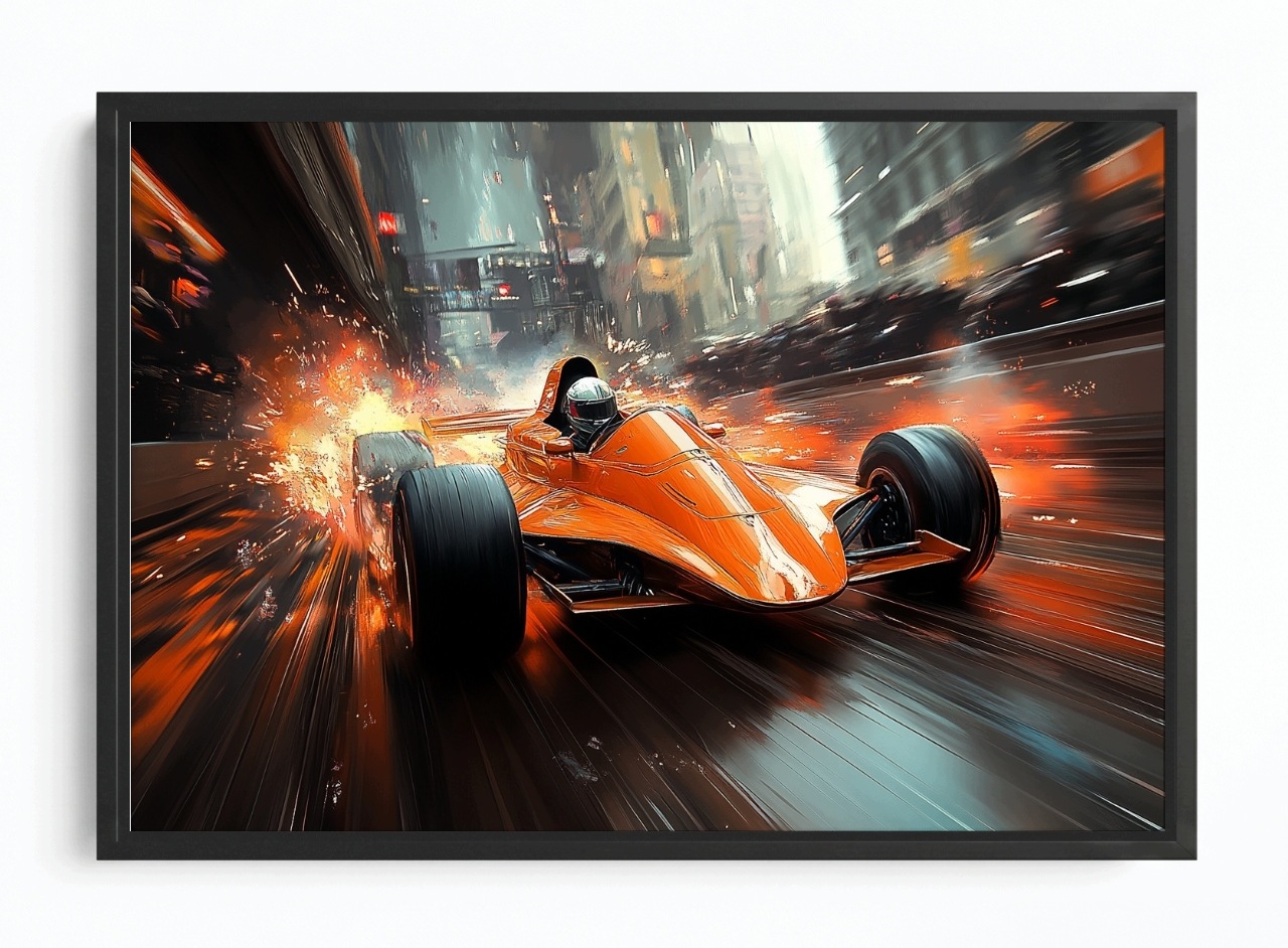 Obraz Rám American Box Motorsport Závody Formule 1 Formule Auto 60x40