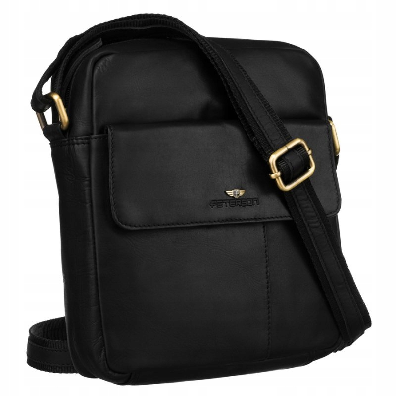 Pánská kabelka přes rameno crossbody taška z přírodní kůže Peterson