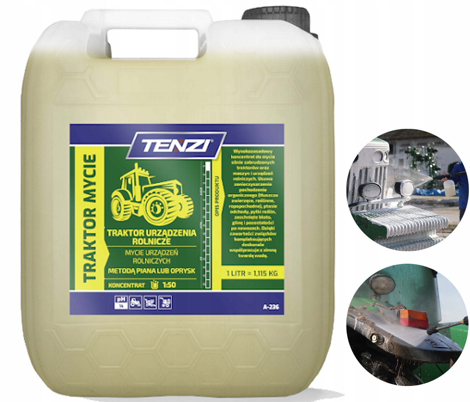 Tenzi Aktivní pěna pro mytí zemědělských strojů Traktor Mytí 5L