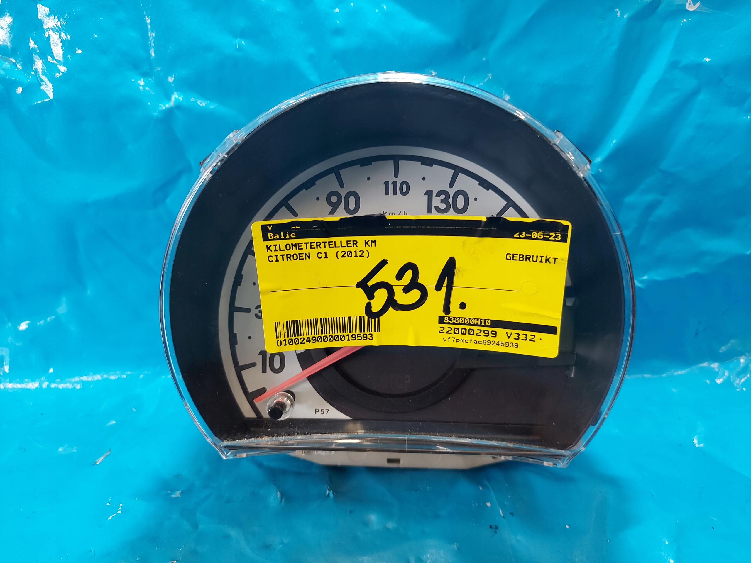 dials clock CITROEN C1 2012 R 838000H102A