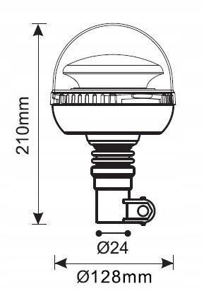 Lampa blyskowa LED R65 R10 flex 12 24V L1406 ALR 2 EAN 2000010060481