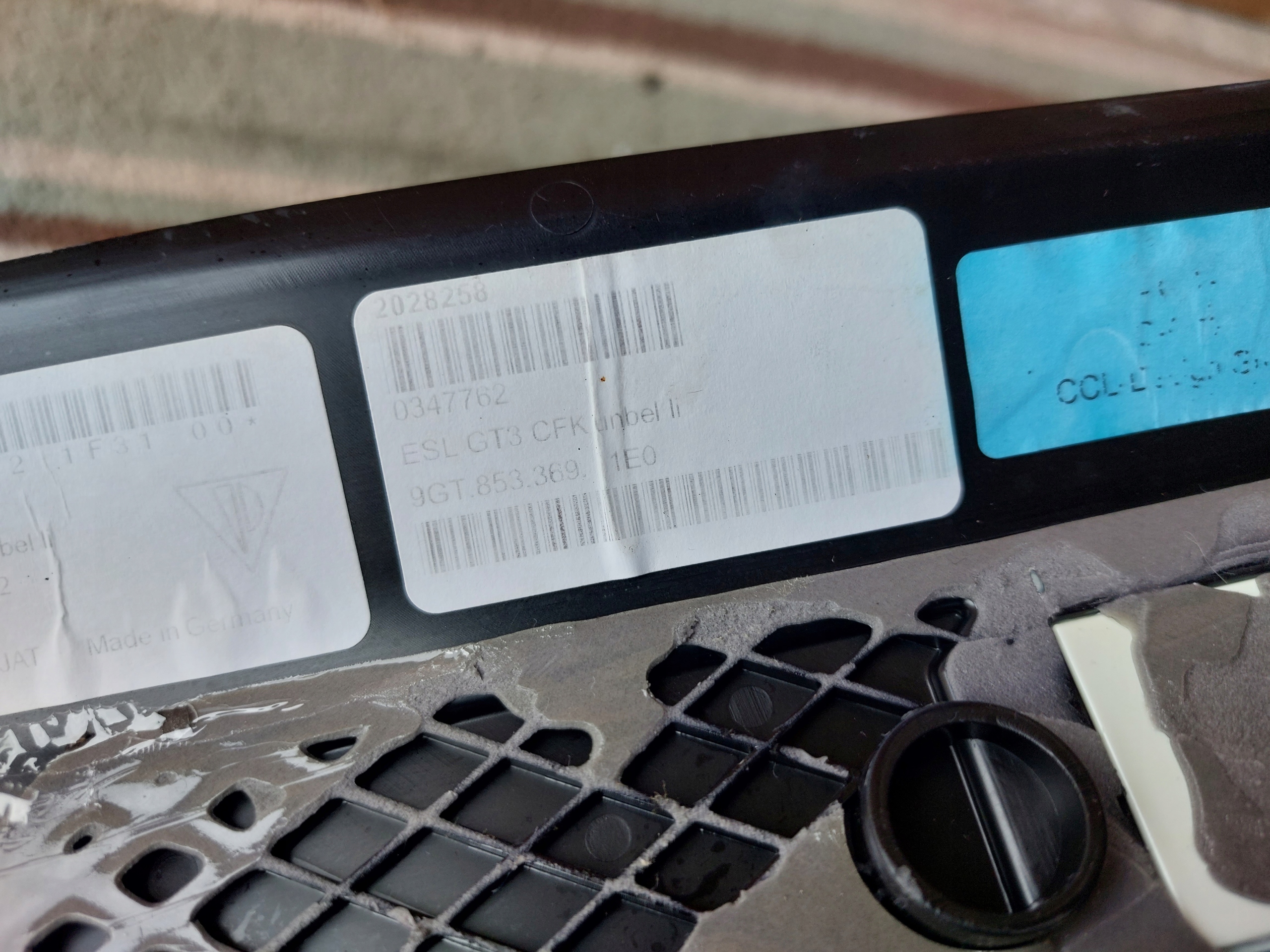 moulding cap threshold PORSCHE 992 GT3 CARBON 22r