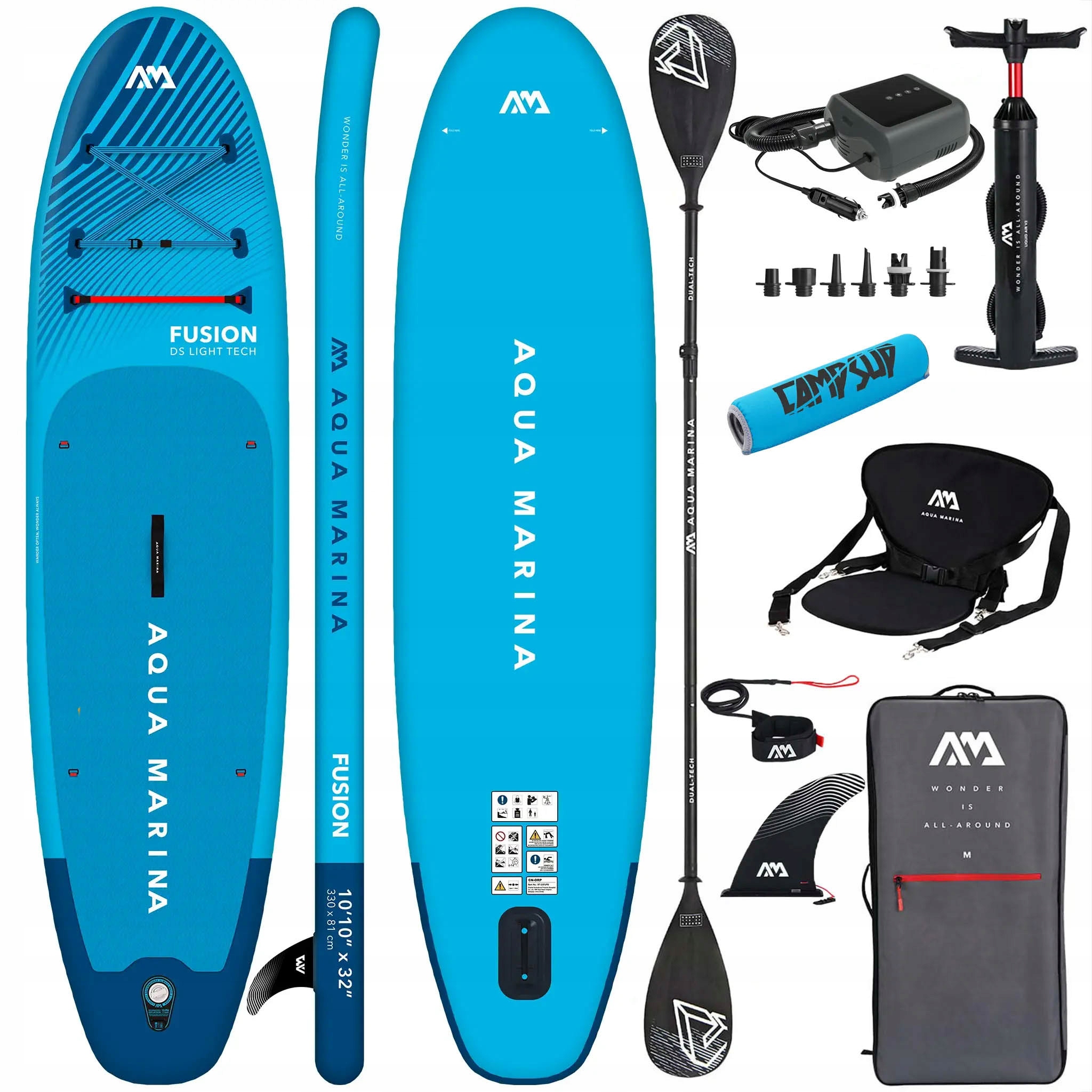 Deska do pływania Sup Aqua Marina Fusion 330 cm Niebieski Combo