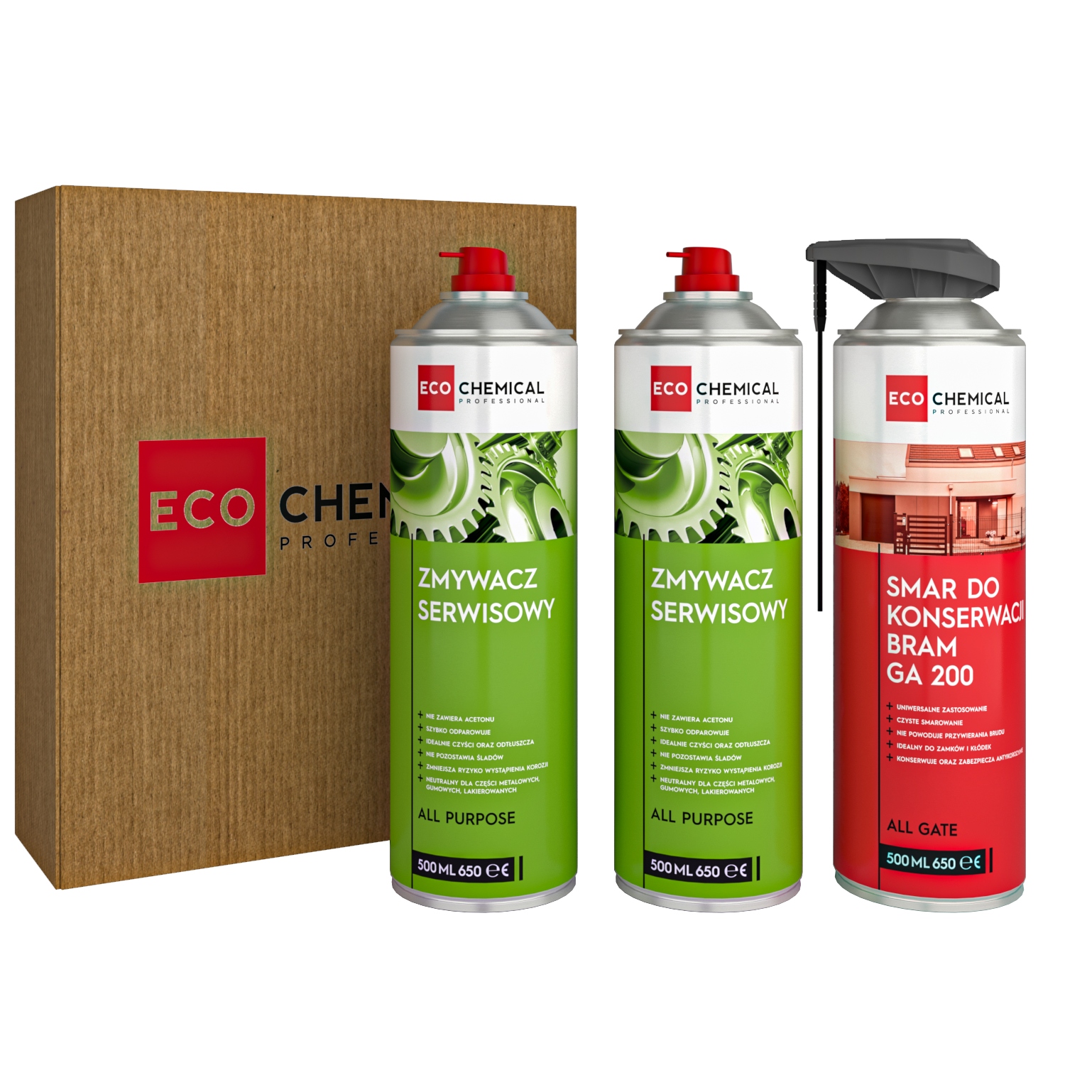

Zestaw serwisowy do bram EcoChemical A132 3x500 ml