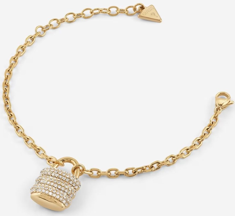 Elegantní A Módní Dámský Náramek Guess My Secret Ve Zlaté Kufřík Sada