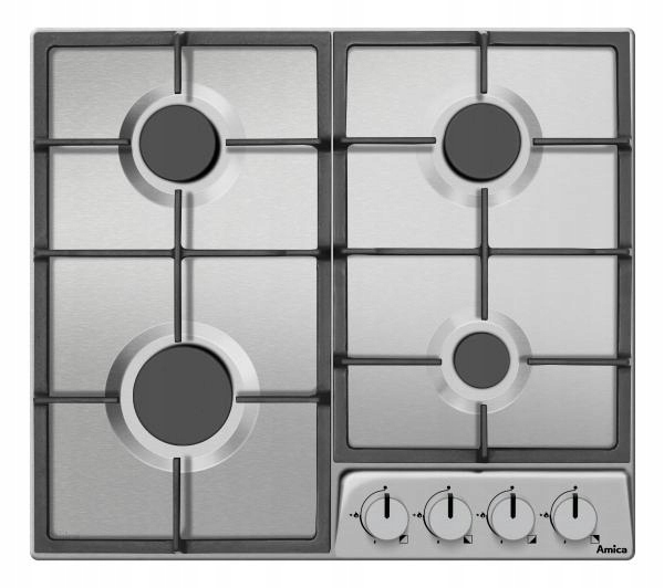 Płyta ceramiczna Amica PGD6110APR 4 PALNIKI STAL