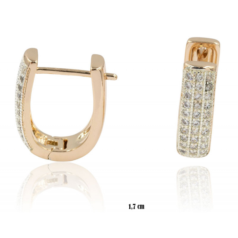 Kolczyki Xuping pozłacane 18k