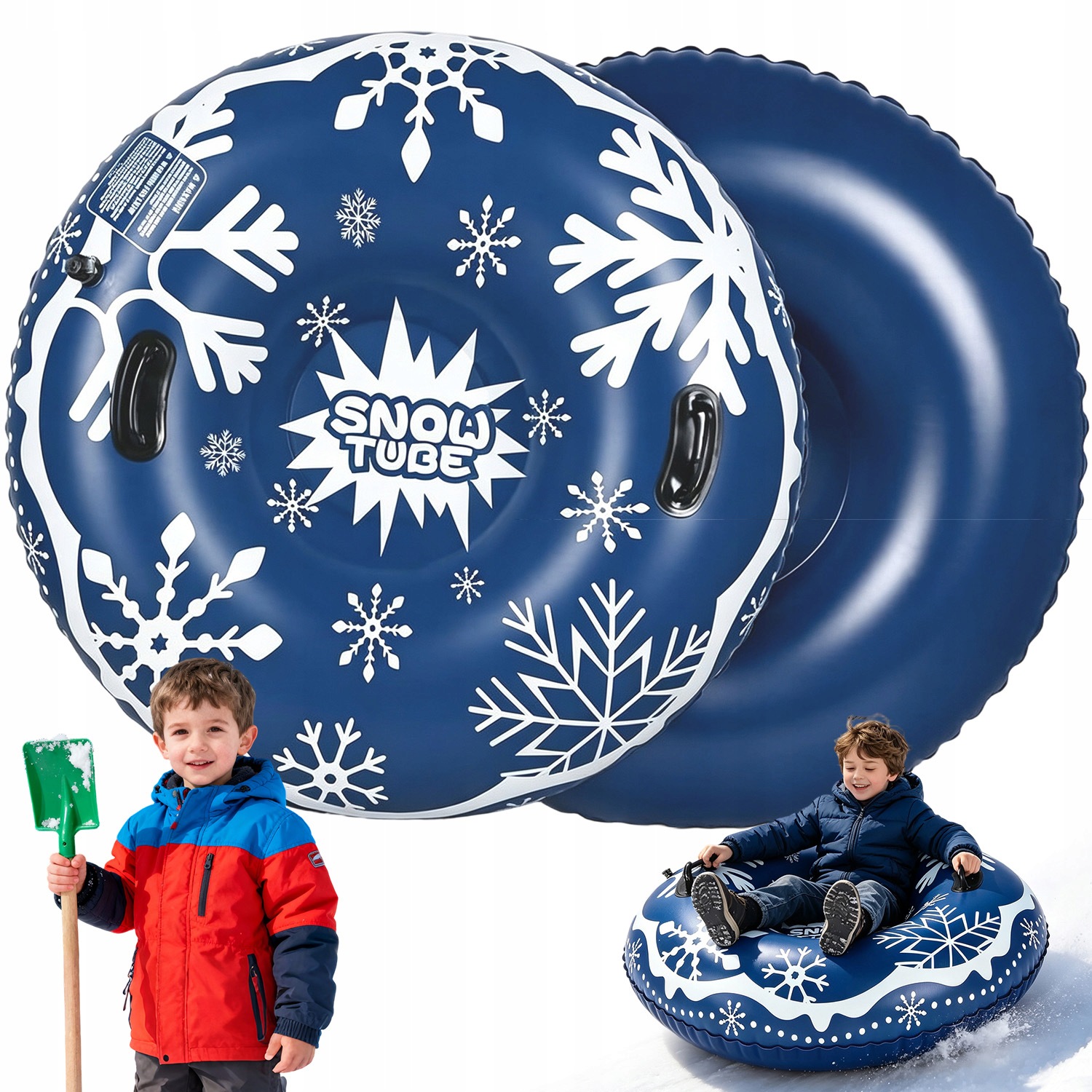 Sanki Dmuchane 120CM Grube Pvc Wodoodporne Rączki Wzmocnione 135KG