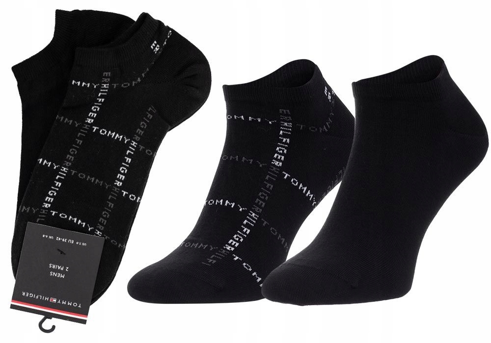 

Tommy Hilfiger Męskie Stopki 2 Pary Black r.39-42