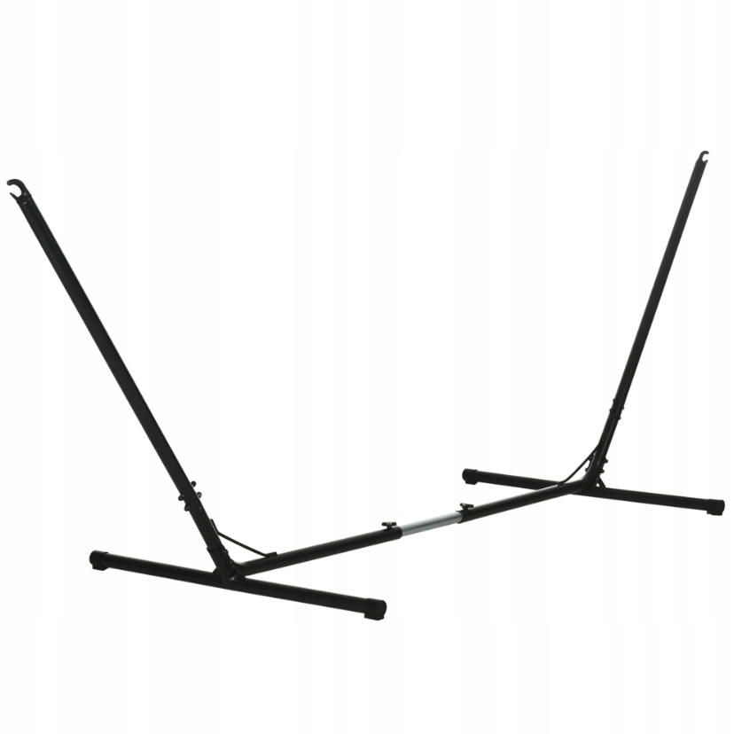 Stojan na houpací síť, kovový, nastavitelná délka 313-388 cm Outsunny