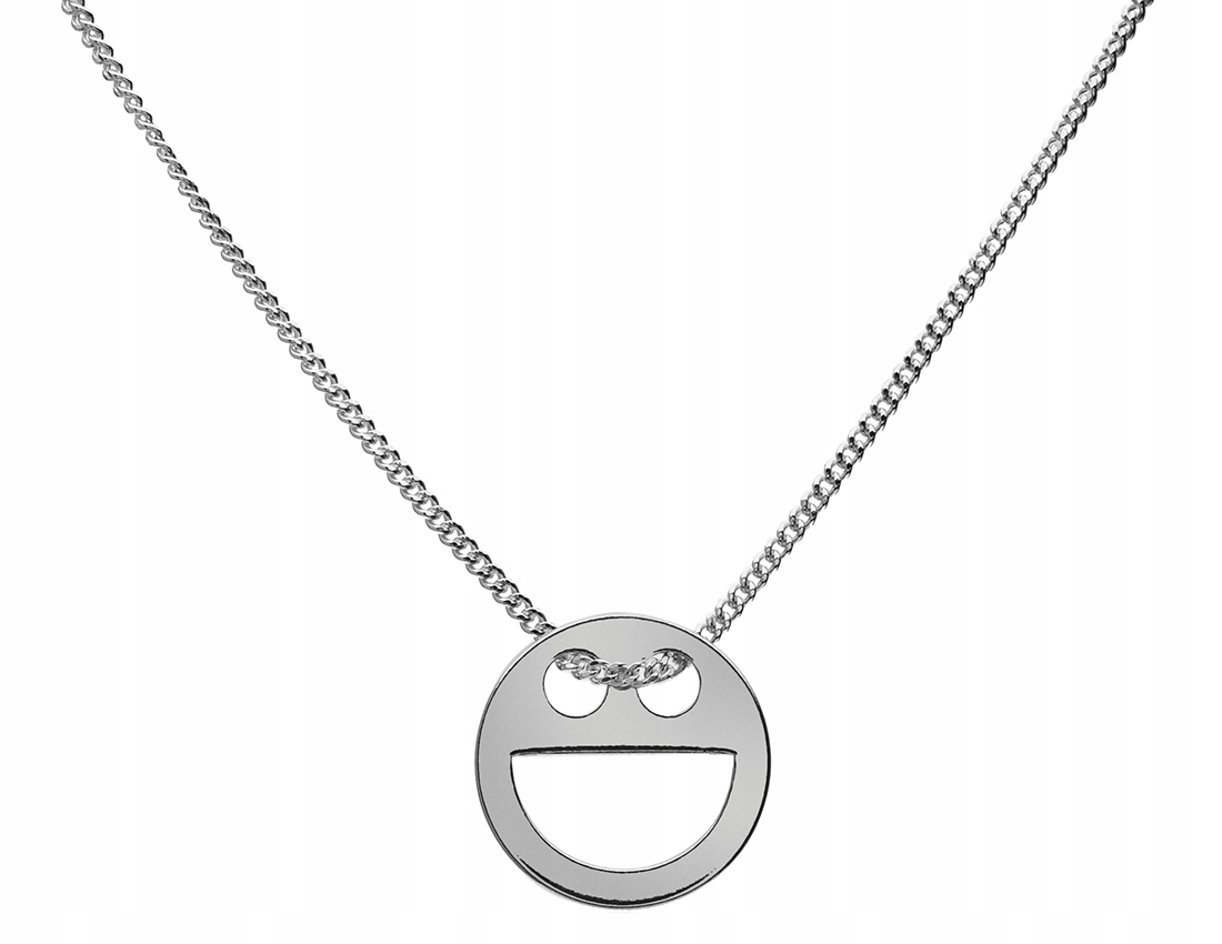 

Naszyjnik celebrytka srebrna 925 uśmiech 42+4cm