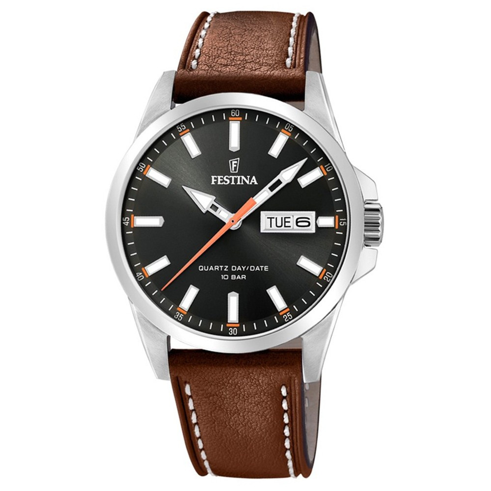 Pánské Hodinky Festina F20358-2, hnědý pásek
