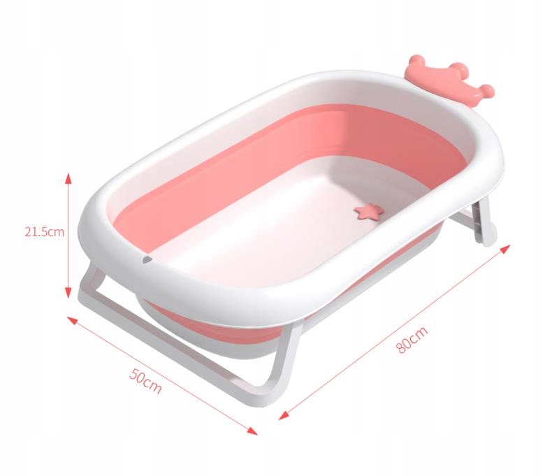 Wanienka silikonowa składana dziecięca Księżniczka Marka Snail