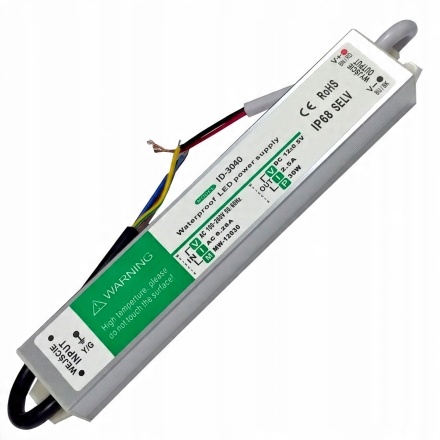 

Zasilacz Led hermetyczny Slim IP67 12V 50W