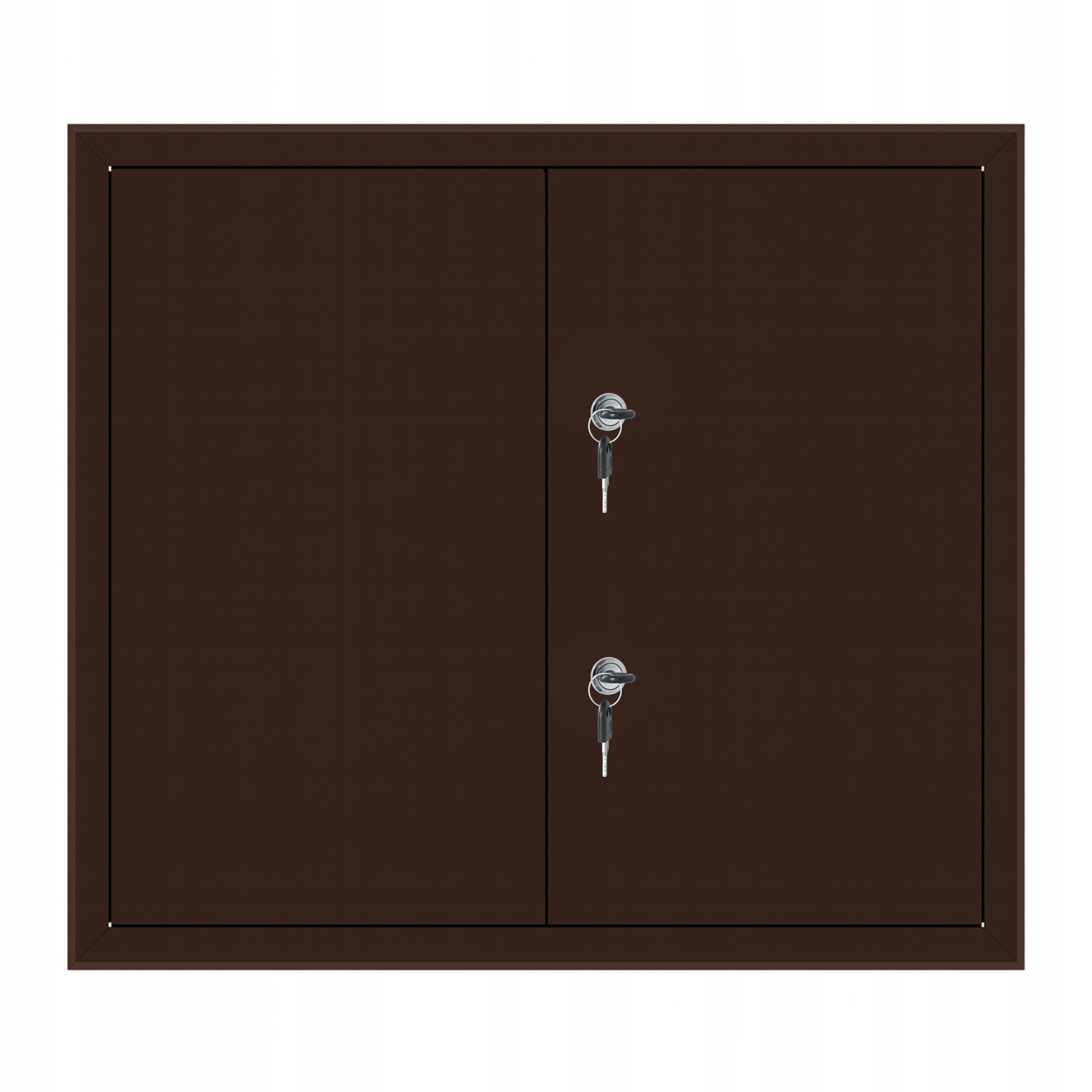 Revizní dvířka kovová, hnědá RAL8017 Revizní klapka 90x90cm Zámek