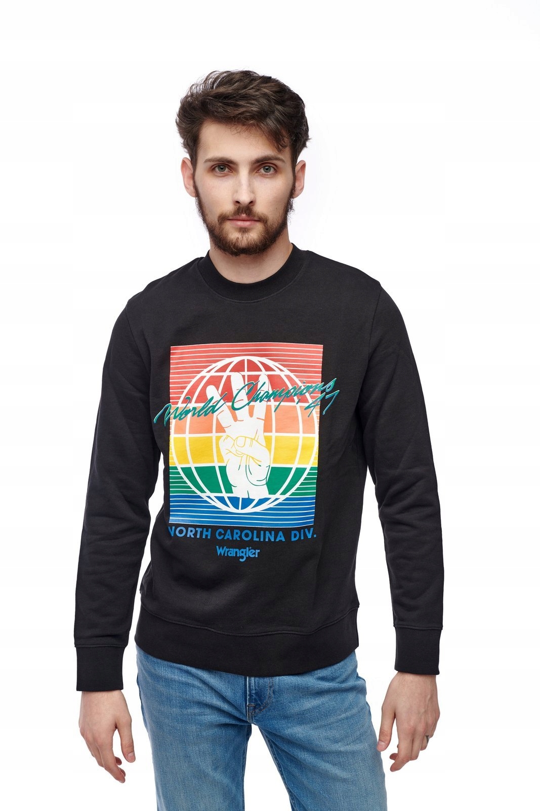 

Wrangler Globe Sweat Faded Black W6C5HXXV6 L