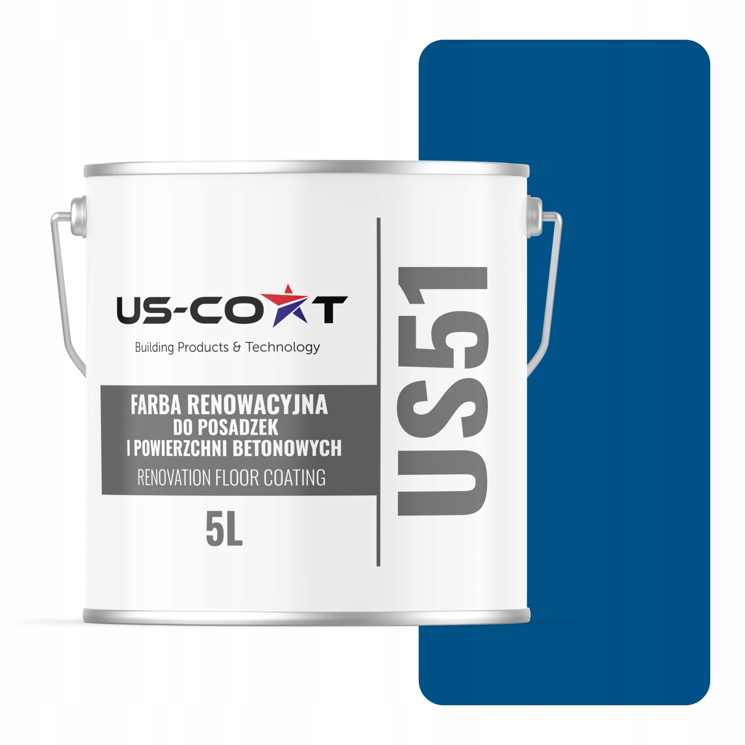 Farba Na Renováciu Betónových Podláh Garáže Farba Modrá RAL5005 Lesk 5 L