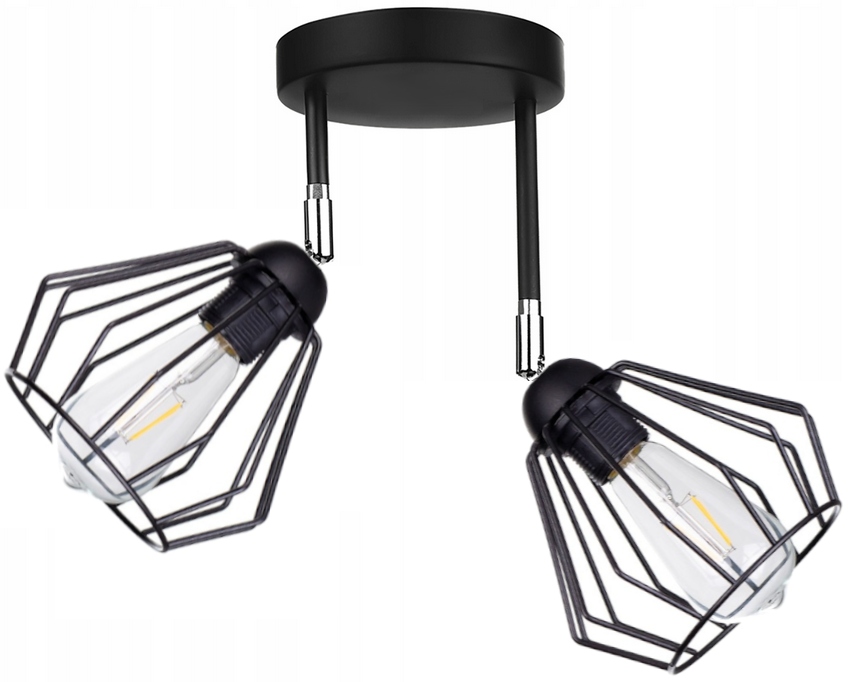 

Lampa Wisząca Sufitowa Żyrandol Brylant Loft Drut