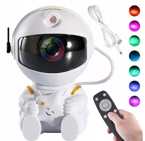 PROJEKTOR GWIAZD NIEBA RZUTNIK LED LAMPKA NOCNA ASTRONAUTA SIEDZĄCY Kod producenta projektor gwiazdy dla dzieci nieba led