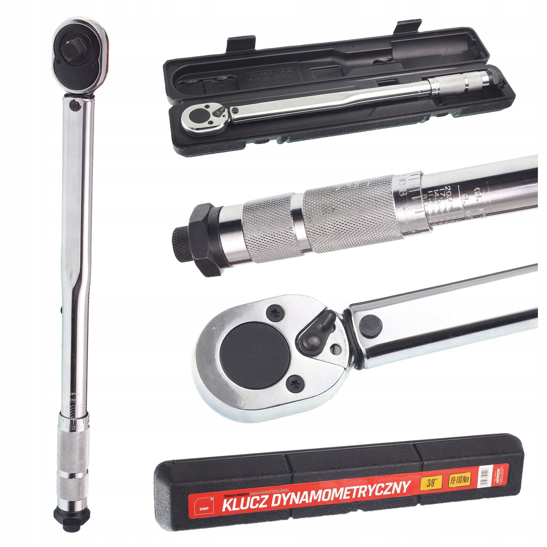 

Klucz Dynamometryczny 3/8 19-110Nm Certyfikat