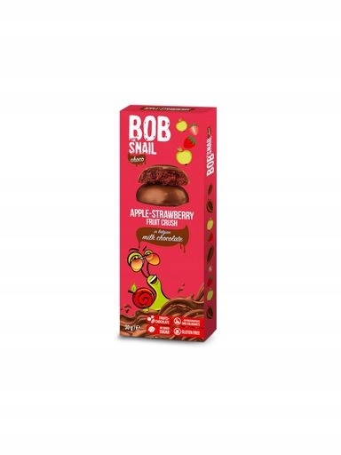 Levně 5 x Bob Snail Svačinka v mléčné čokoládě 30 g